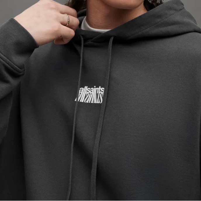 Allsaints Charcoal Hoodie